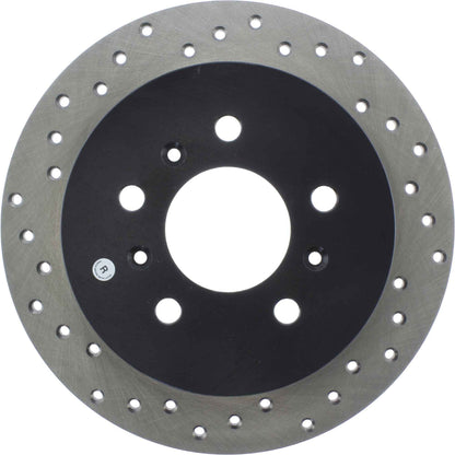 StopTech Sport Cross Drilled Brake Rotor; Rear Right