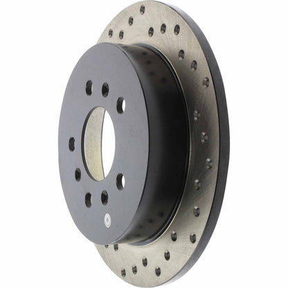 StopTech Sport Cross Drilled Brake Rotor; Rear Right