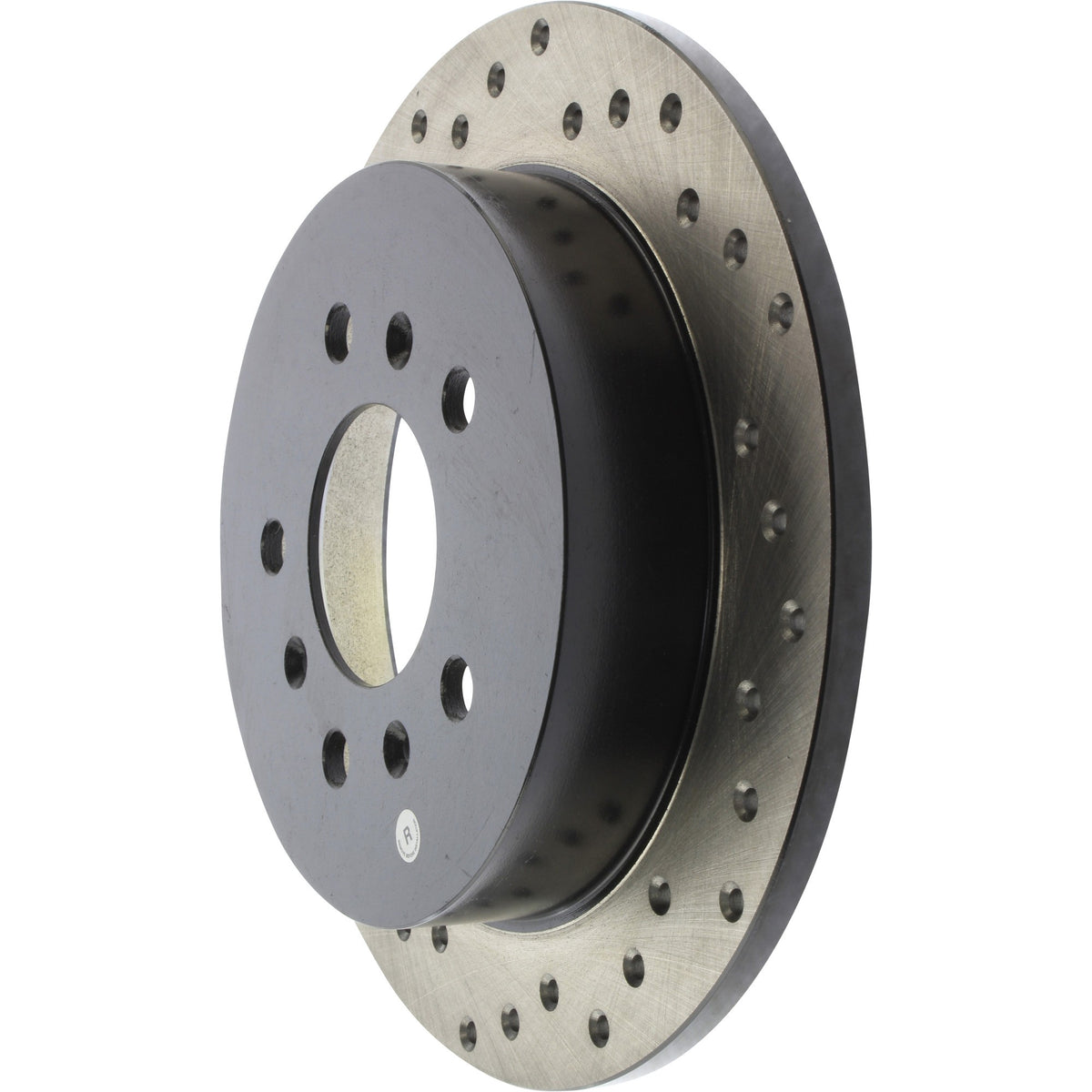 StopTech Sport Cross Drilled Brake Rotor; Rear Right