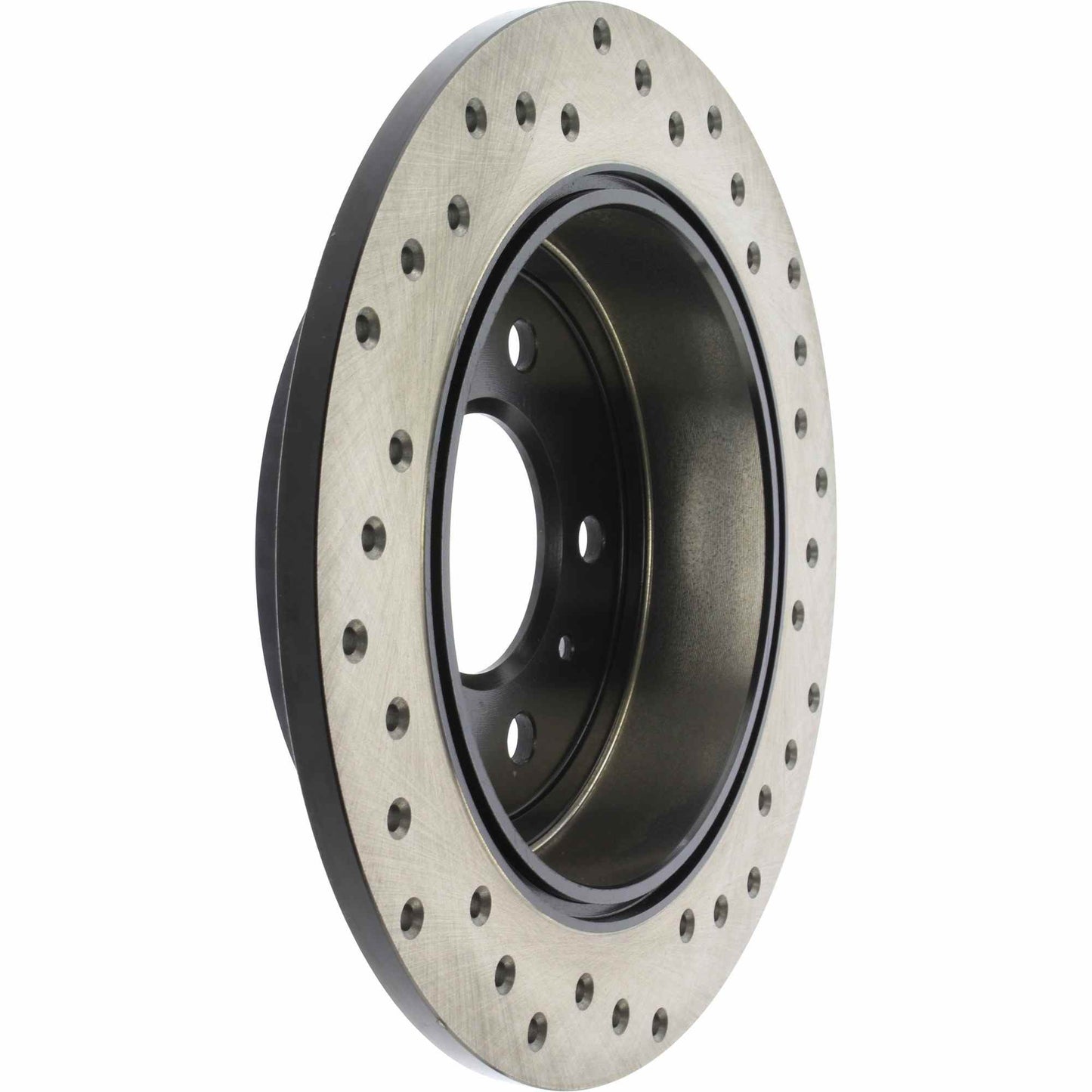 StopTech Sport Cross Drilled Brake Rotor; Rear Right