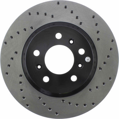 StopTech Sport Cryo Cross Drilled Brake Rotor; Front Left