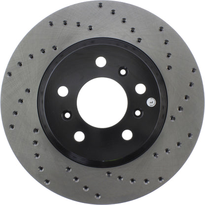 StopTech Sport Cryo Cross Drilled Brake Rotor; Front Left