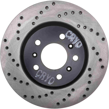 StopTech Sport Cryo Cross Drilled Brake Rotor; Front Right