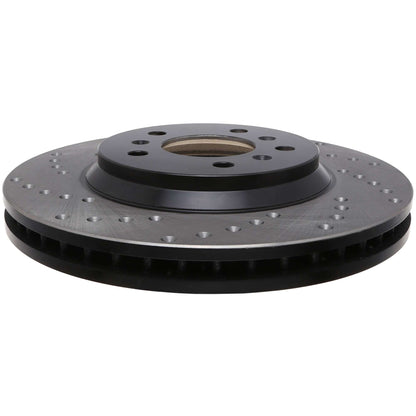 StopTech Sport Cross Drilled Brake Rotor; Front Right