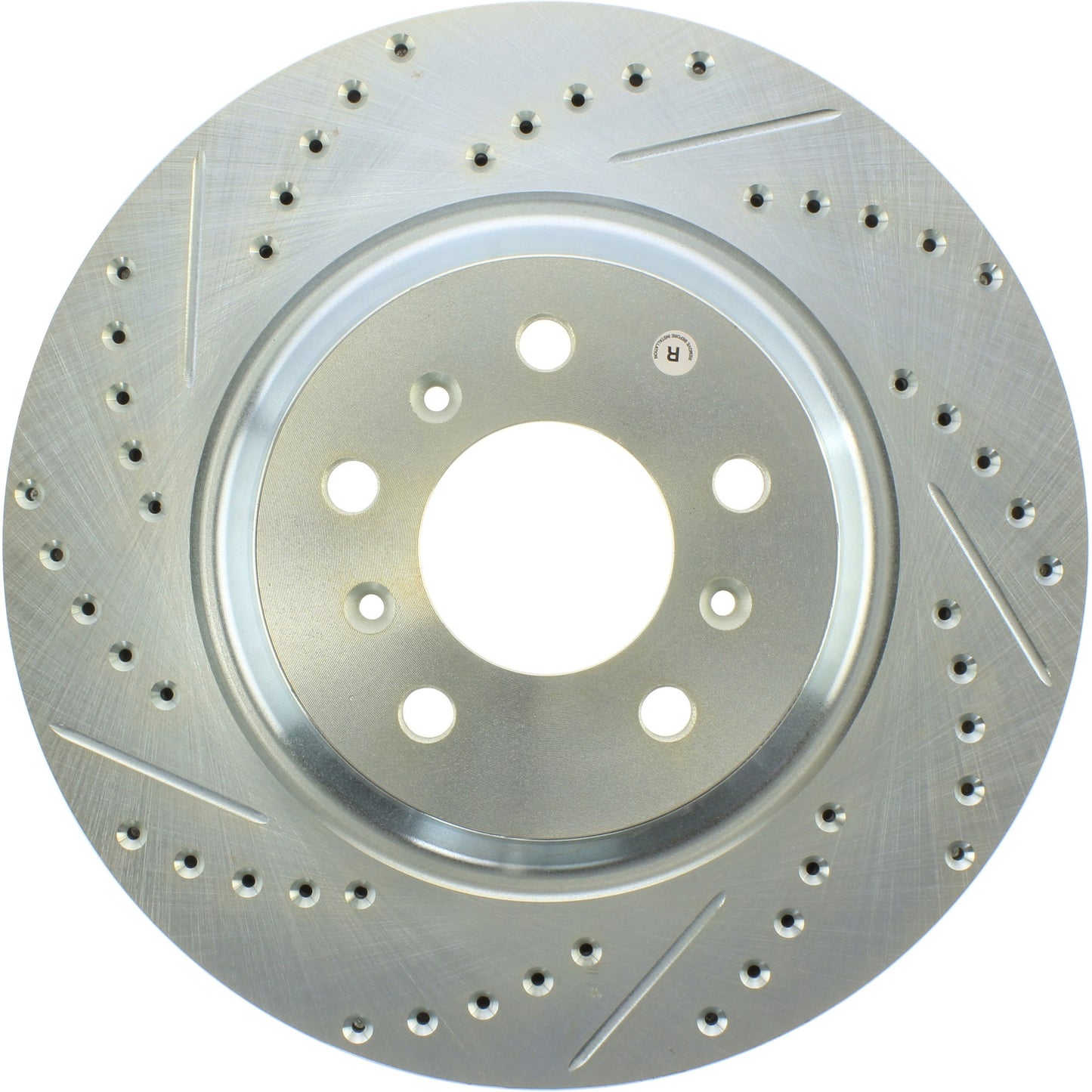 StopTech Sport Cross Drilled Brake Rotor; Front Right