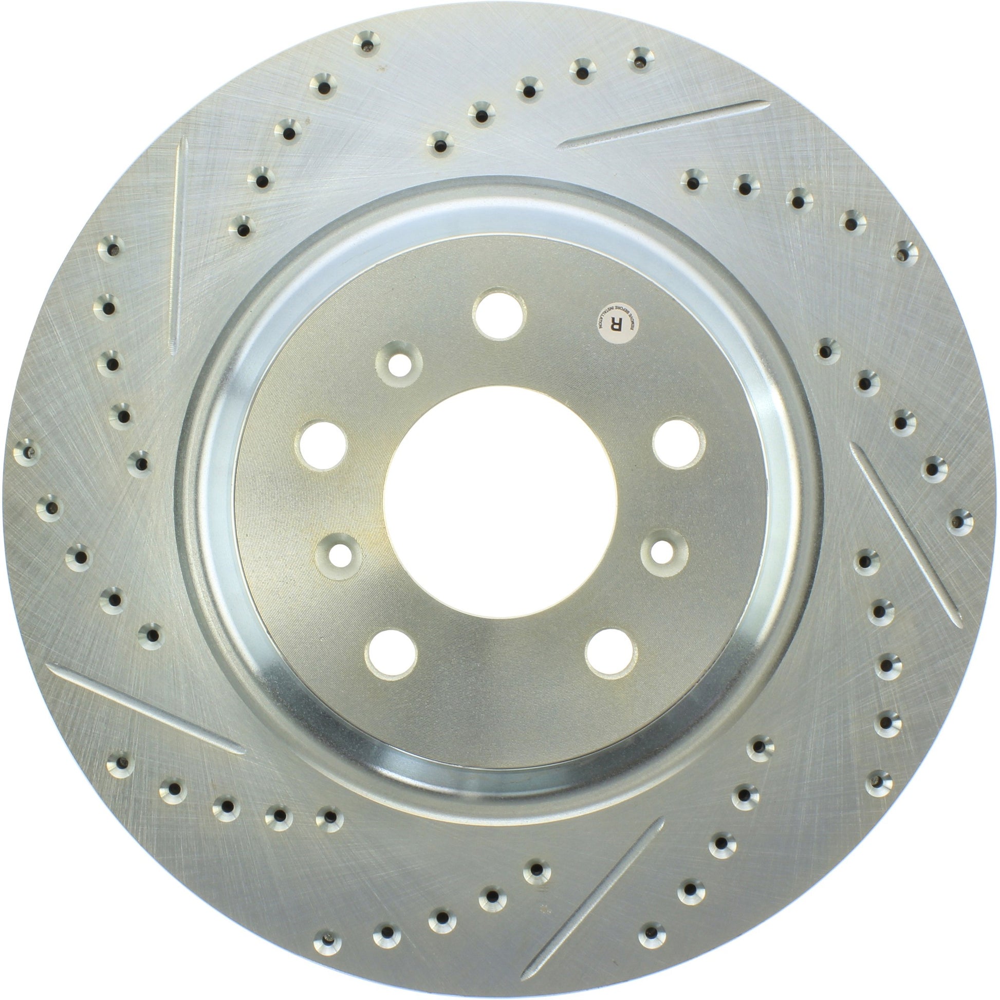 StopTech Sport Cross Drilled Brake Rotor; Front Right