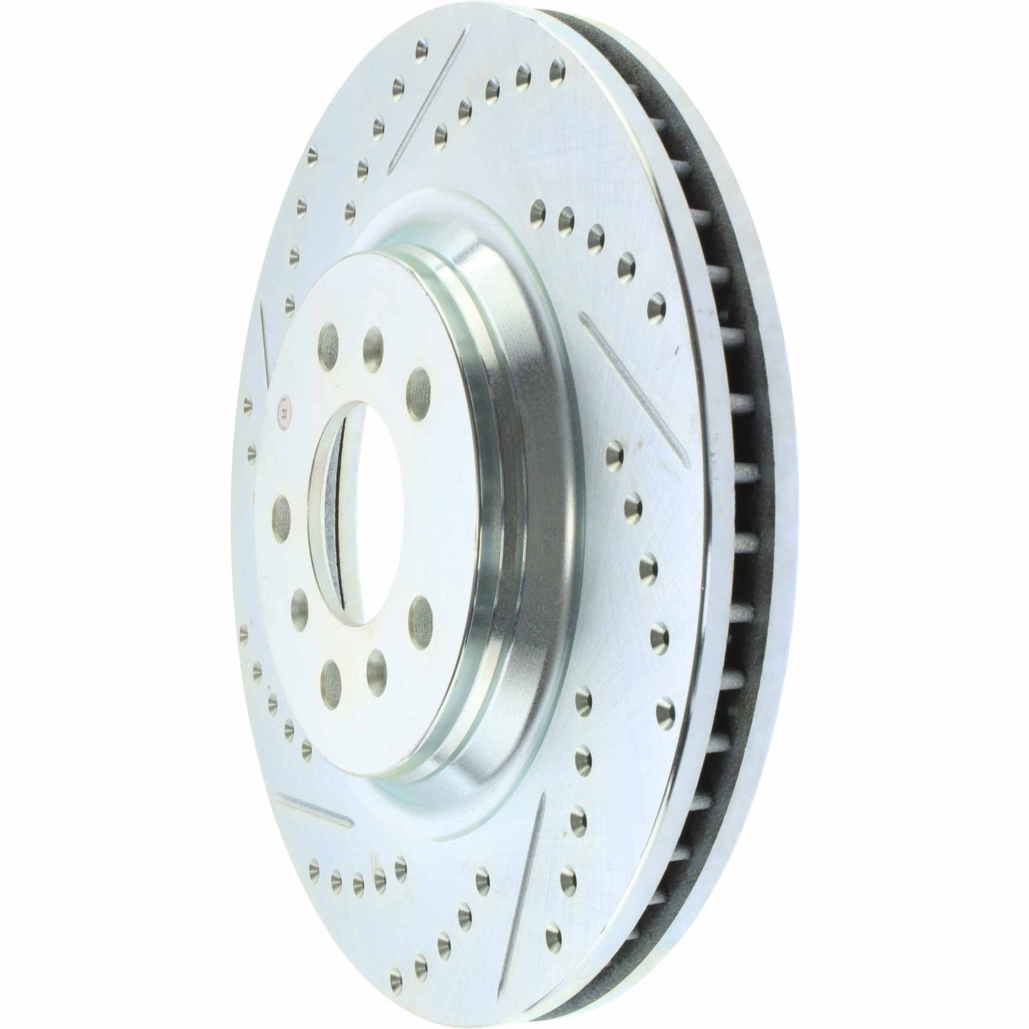 StopTech Sport Cross Drilled Brake Rotor; Front Right