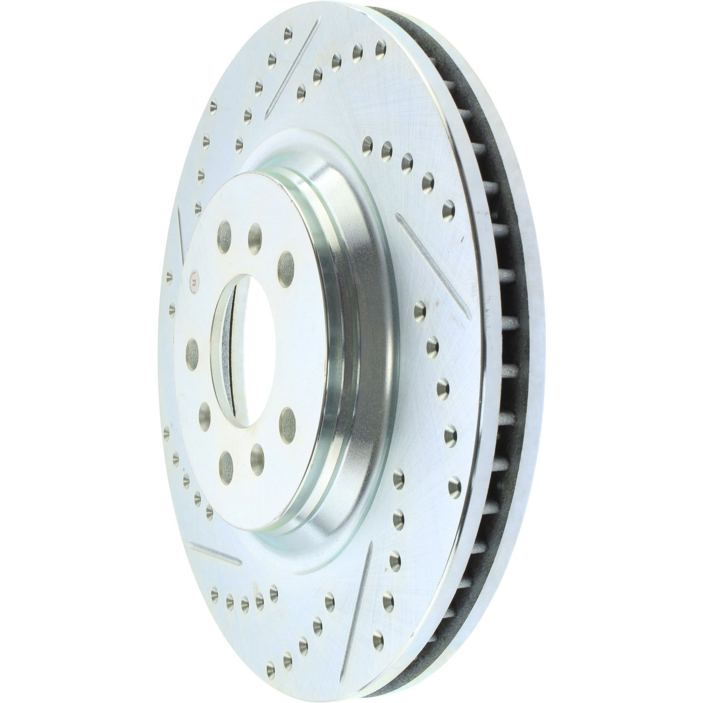 StopTech Sport Cross Drilled Brake Rotor; Front Right