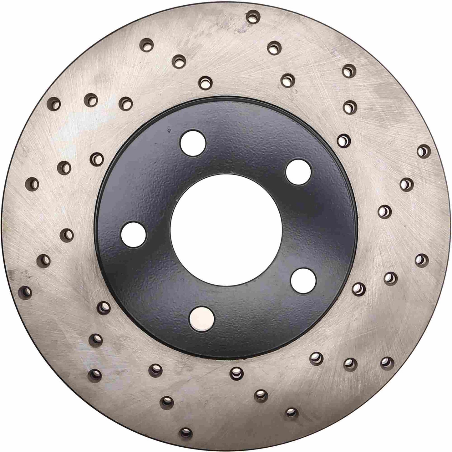 StopTech Sport Cross Drilled Brake Rotor; Front Left