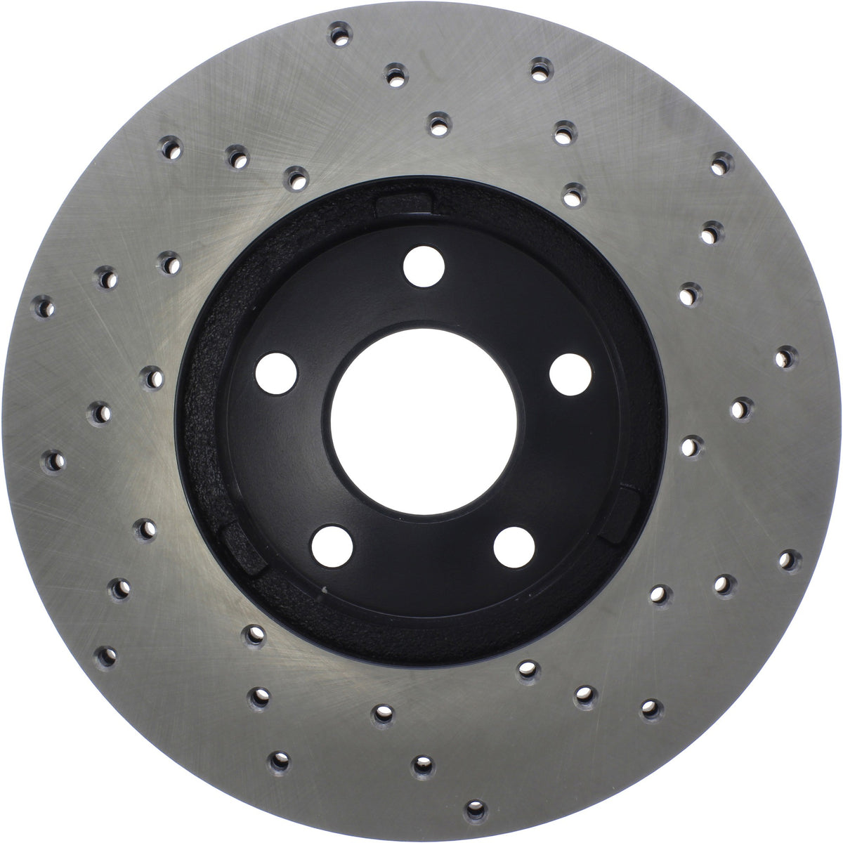 StopTech Sport Cross Drilled Brake Rotor; Front Right
