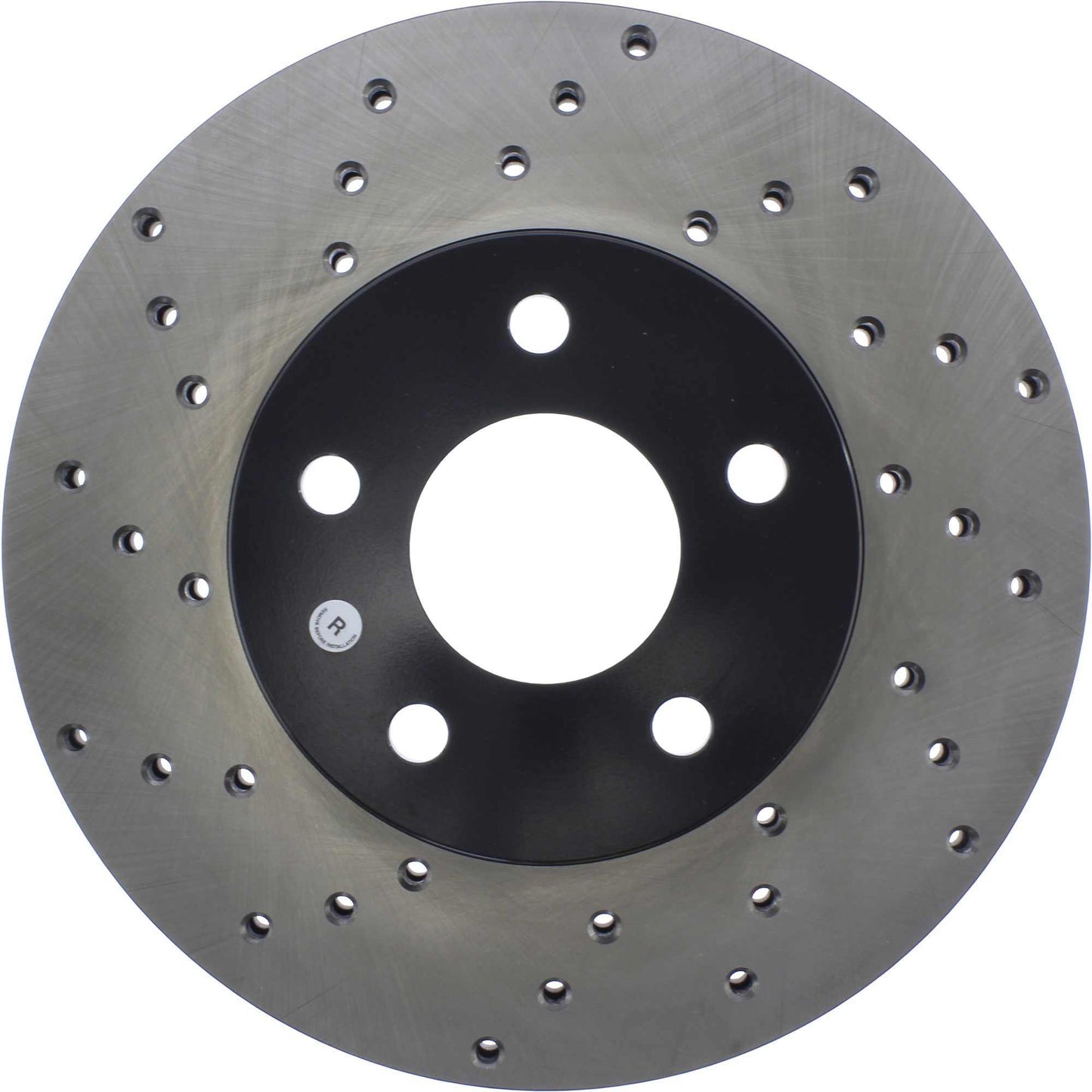 StopTech Sport Cross Drilled Brake Rotor; Front Right