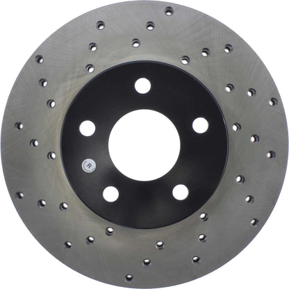 StopTech Sport Cross Drilled Brake Rotor; Front Right