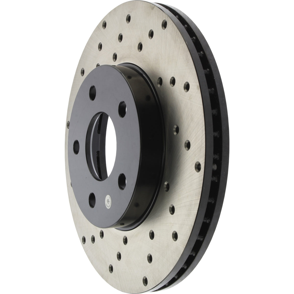StopTech Sport Cross Drilled Brake Rotor; Front Right