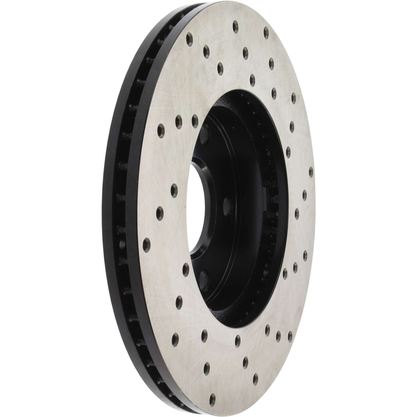StopTech Sport Cross Drilled Brake Rotor; Front Right