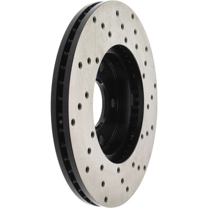 StopTech Sport Cross Drilled Brake Rotor; Front Right
