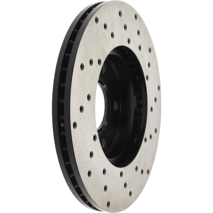 StopTech Sport Cross Drilled Brake Rotor; Front Right
