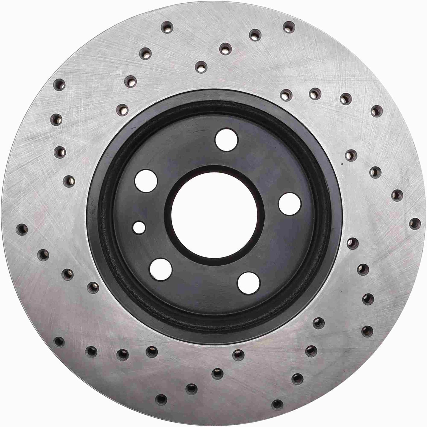 StopTech Sport Cross Drilled Brake Rotor; Front Left