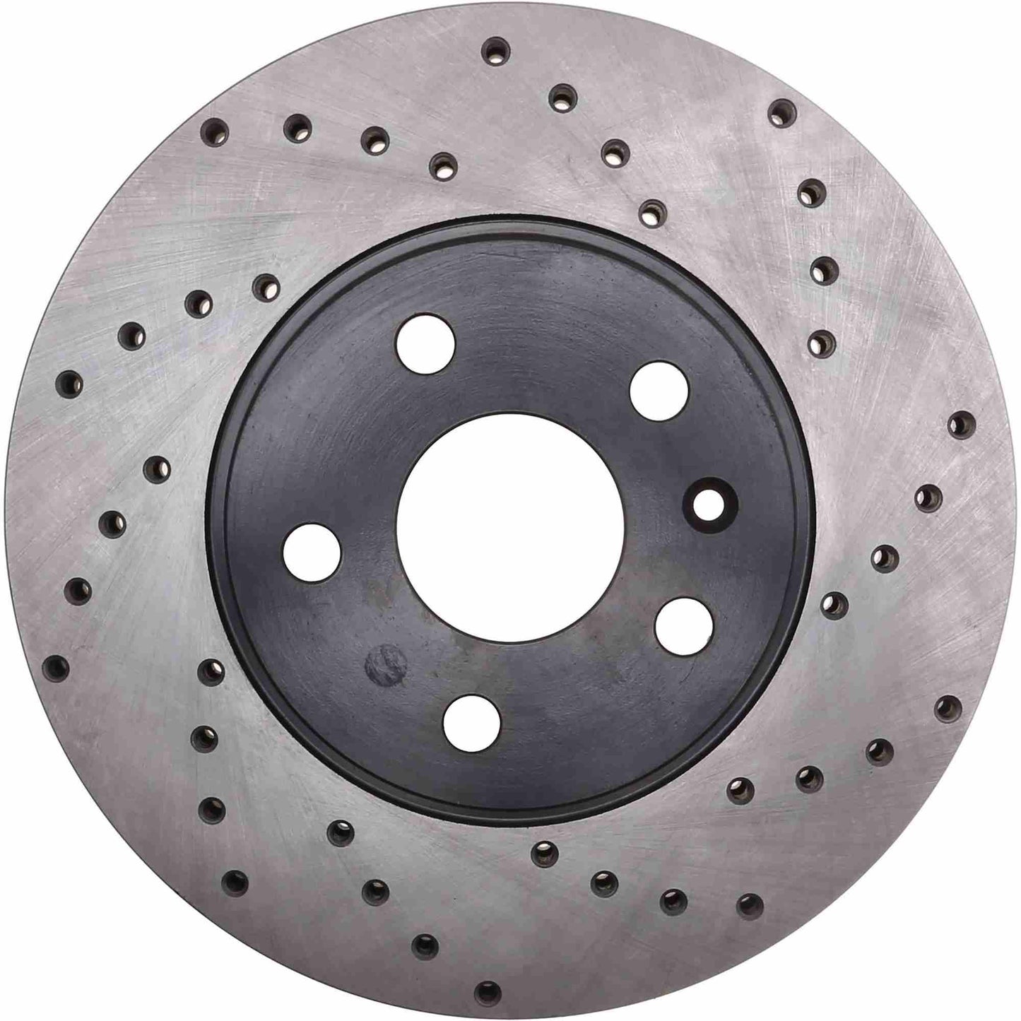 StopTech Sport Cross Drilled Brake Rotor; Front Left
