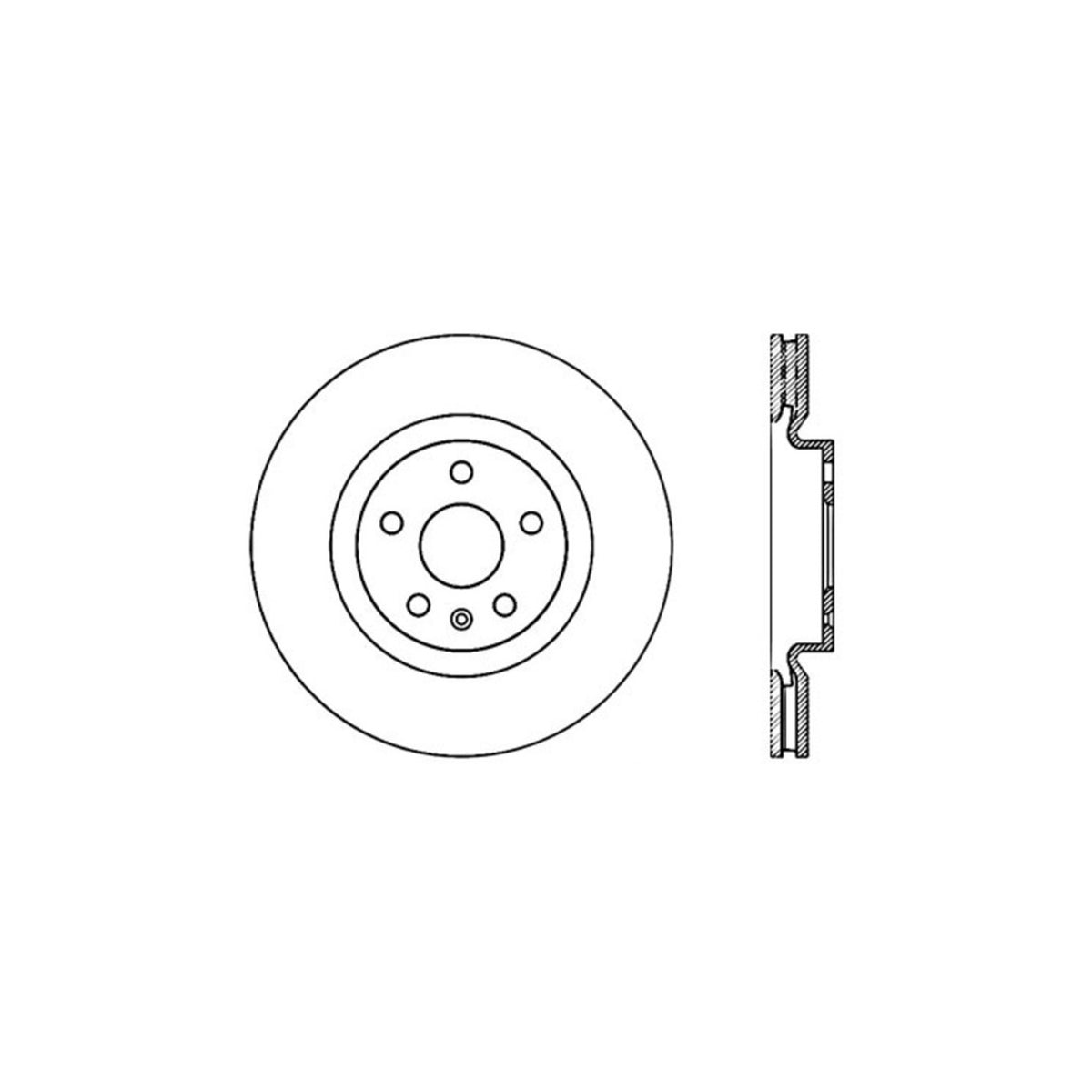 Stoptech Sport Cross Drilled Brake Rotor - Rear Left 128.62108R