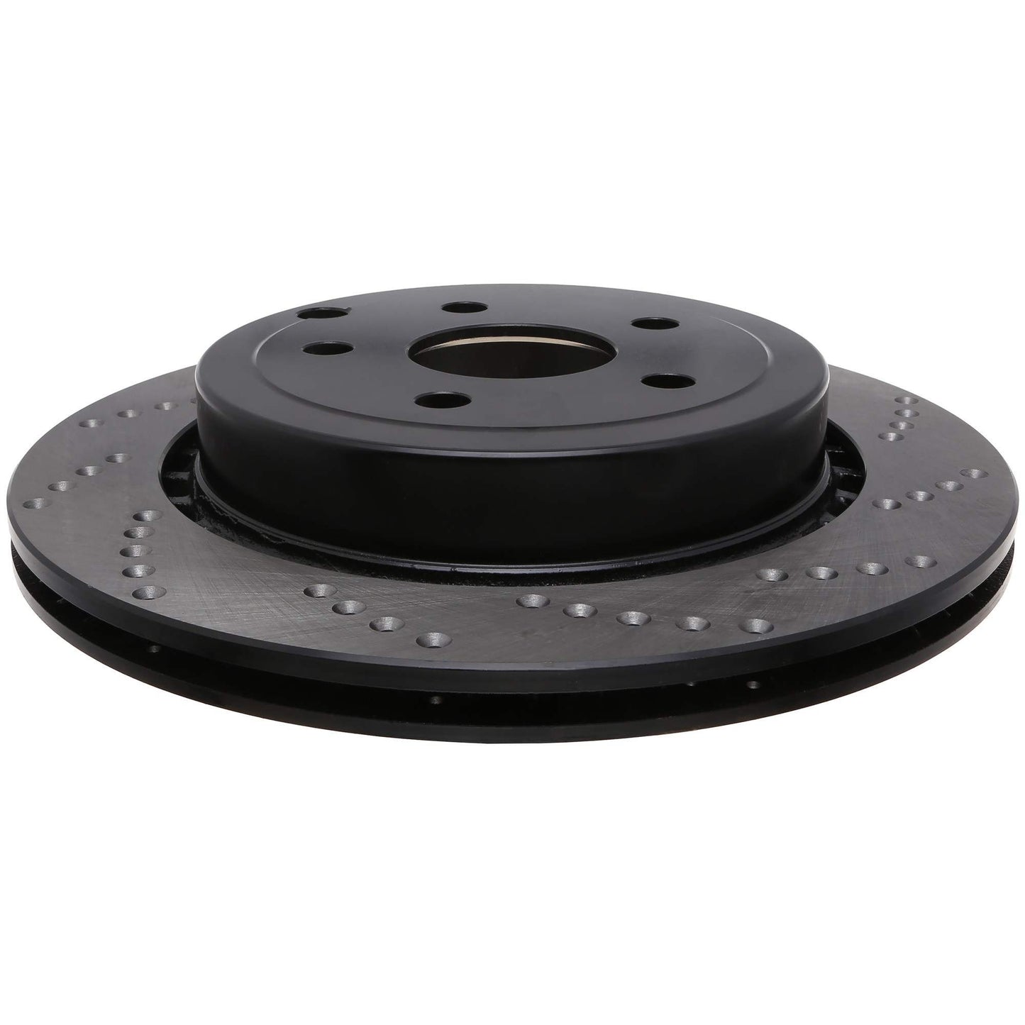 StopTech Sport Cross Drilled Brake Rotor; Rear Left