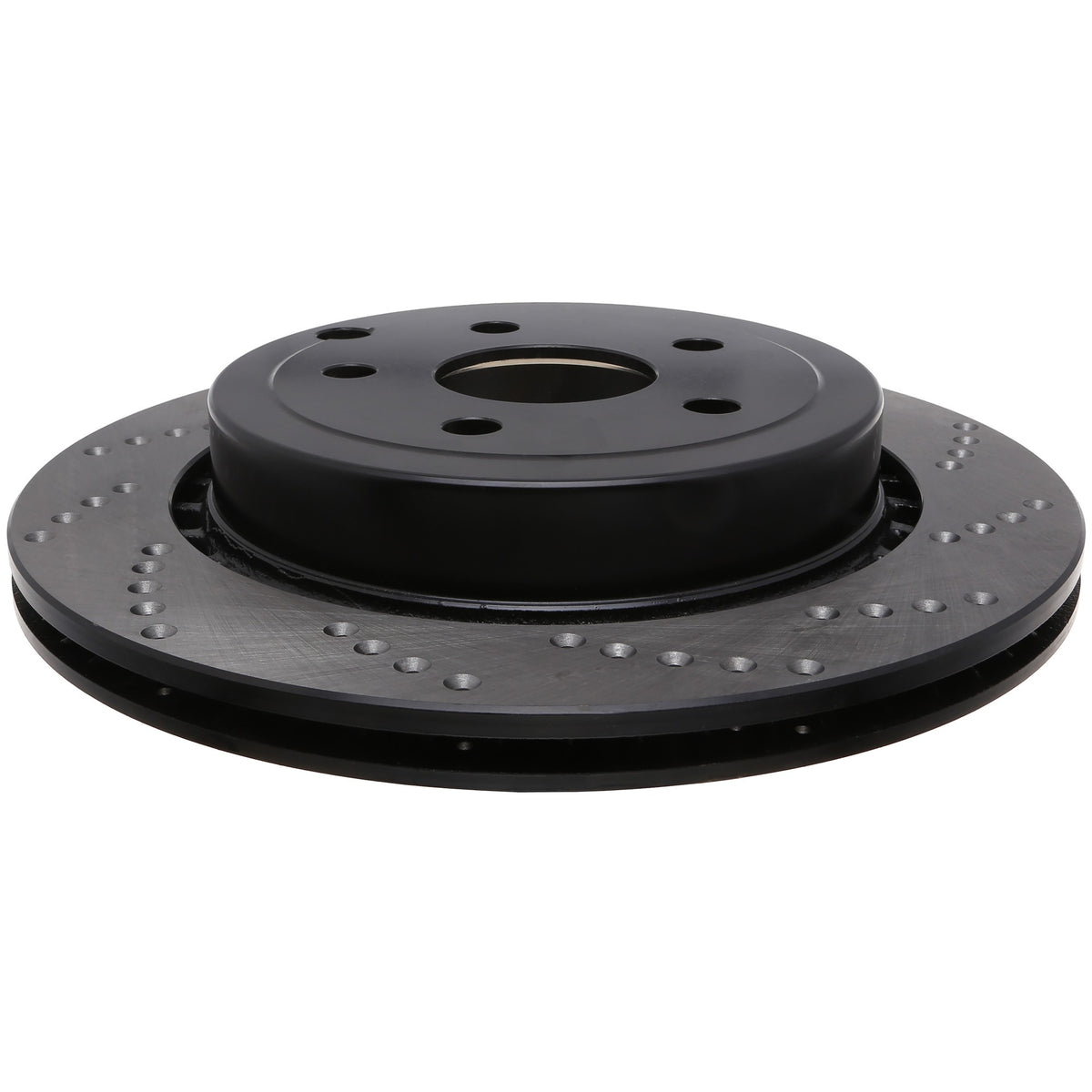 StopTech Sport Cross Drilled Brake Rotor; Rear Left