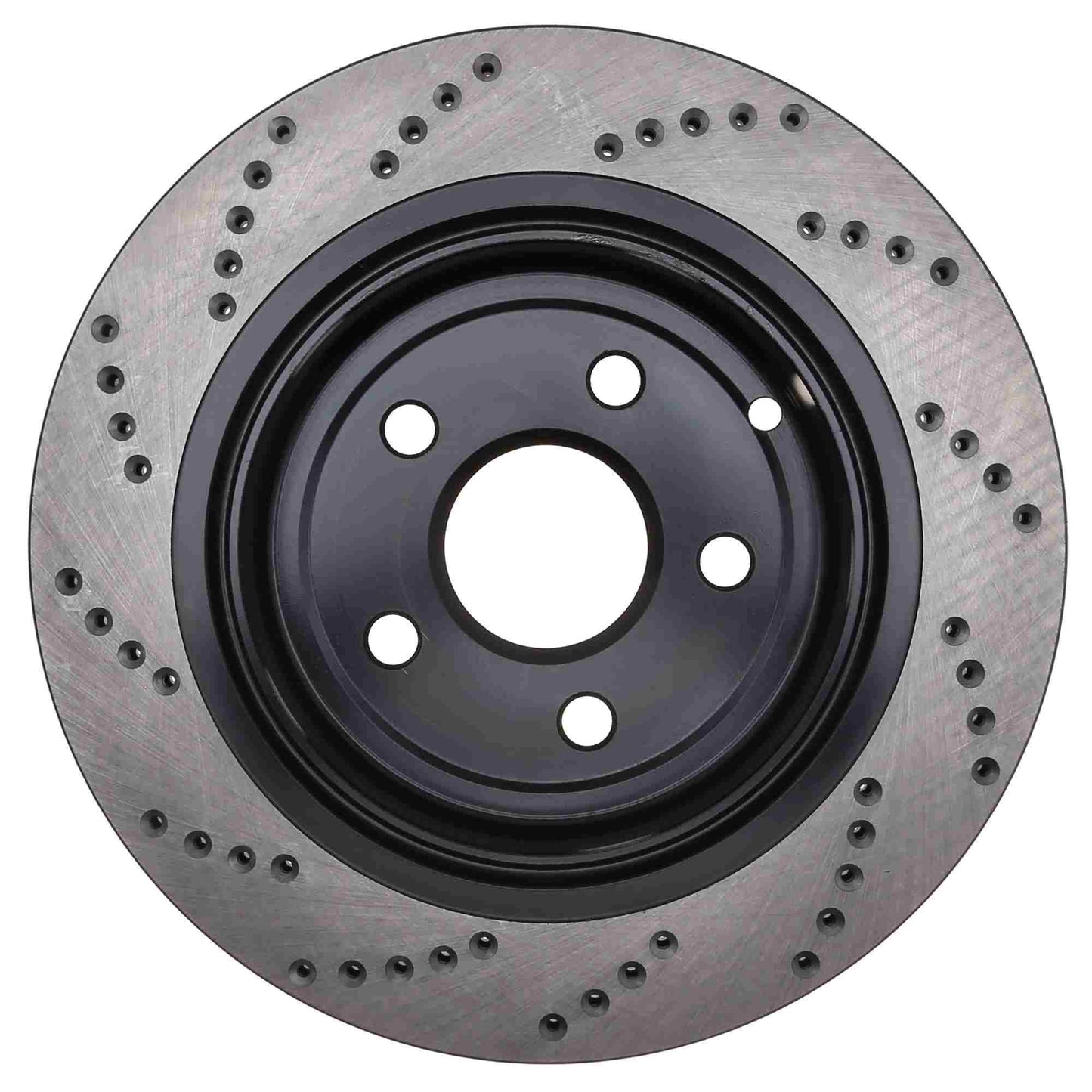 StopTech Sport Cross Drilled Brake Rotor; Rear Left