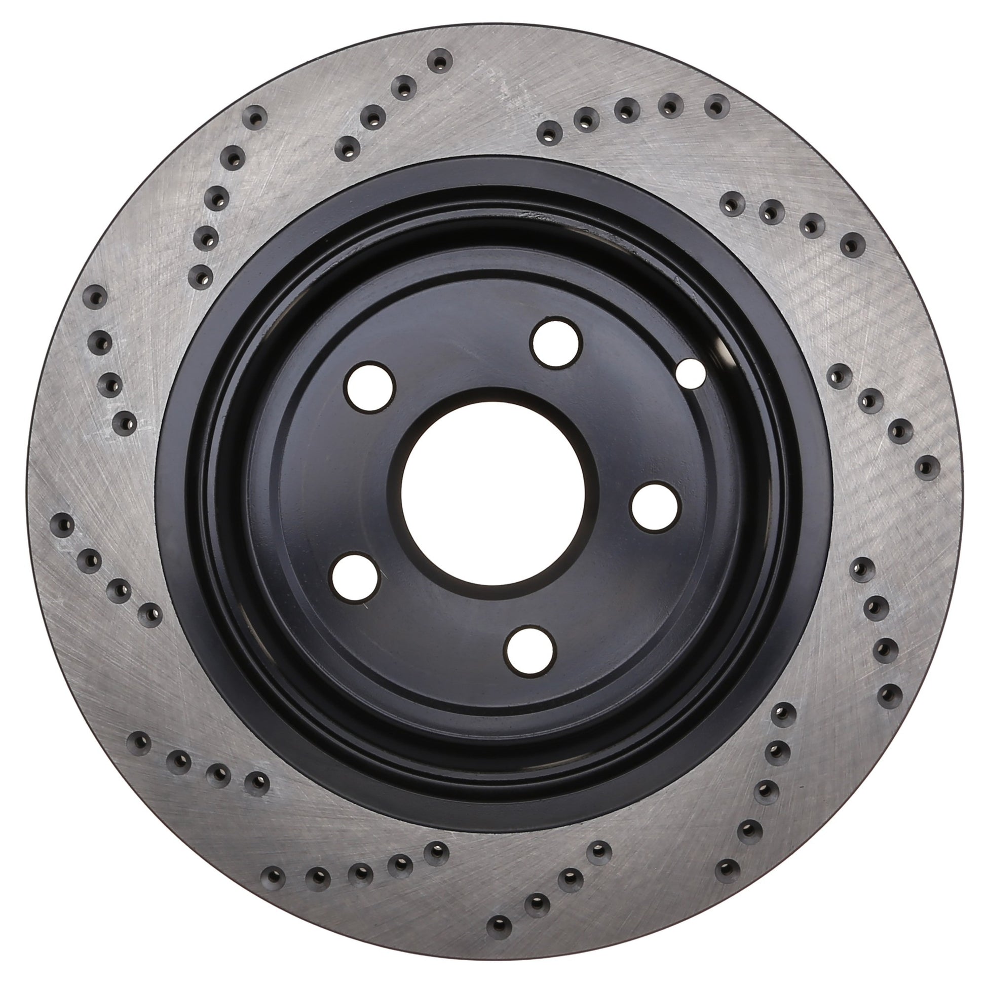 StopTech Sport Cross Drilled Brake Rotor; Rear Left