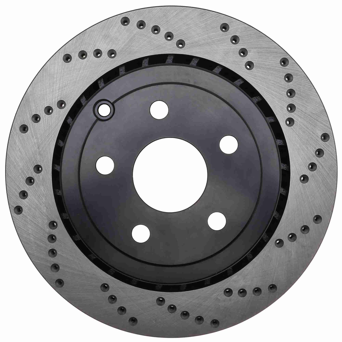 StopTech Sport Cross Drilled Brake Rotor; Rear Left