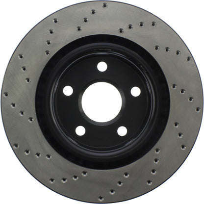 StopTech Sport Cryo Cross Drilled Brake Rotor; Front Left