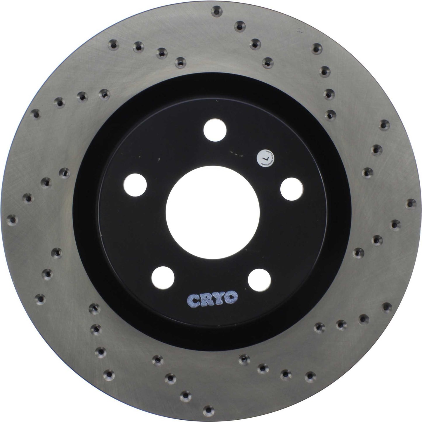 StopTech Sport Cryo Cross Drilled Brake Rotor; Front Left