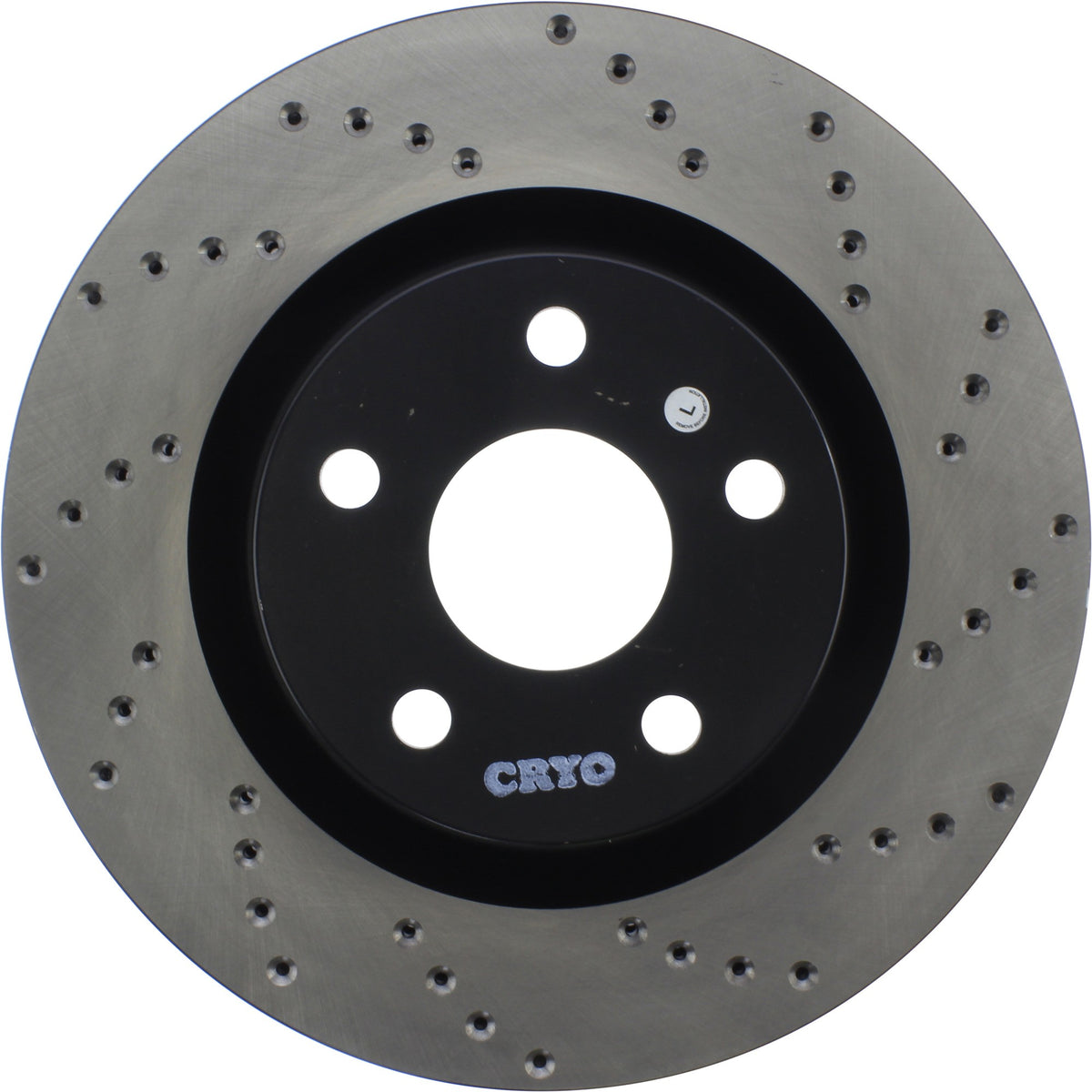 StopTech Sport Cryo Cross Drilled Brake Rotor; Front Left