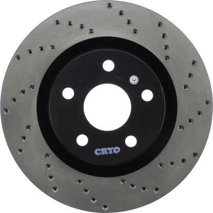StopTech Sport Cryo Cross Drilled Brake Rotor; Front Left