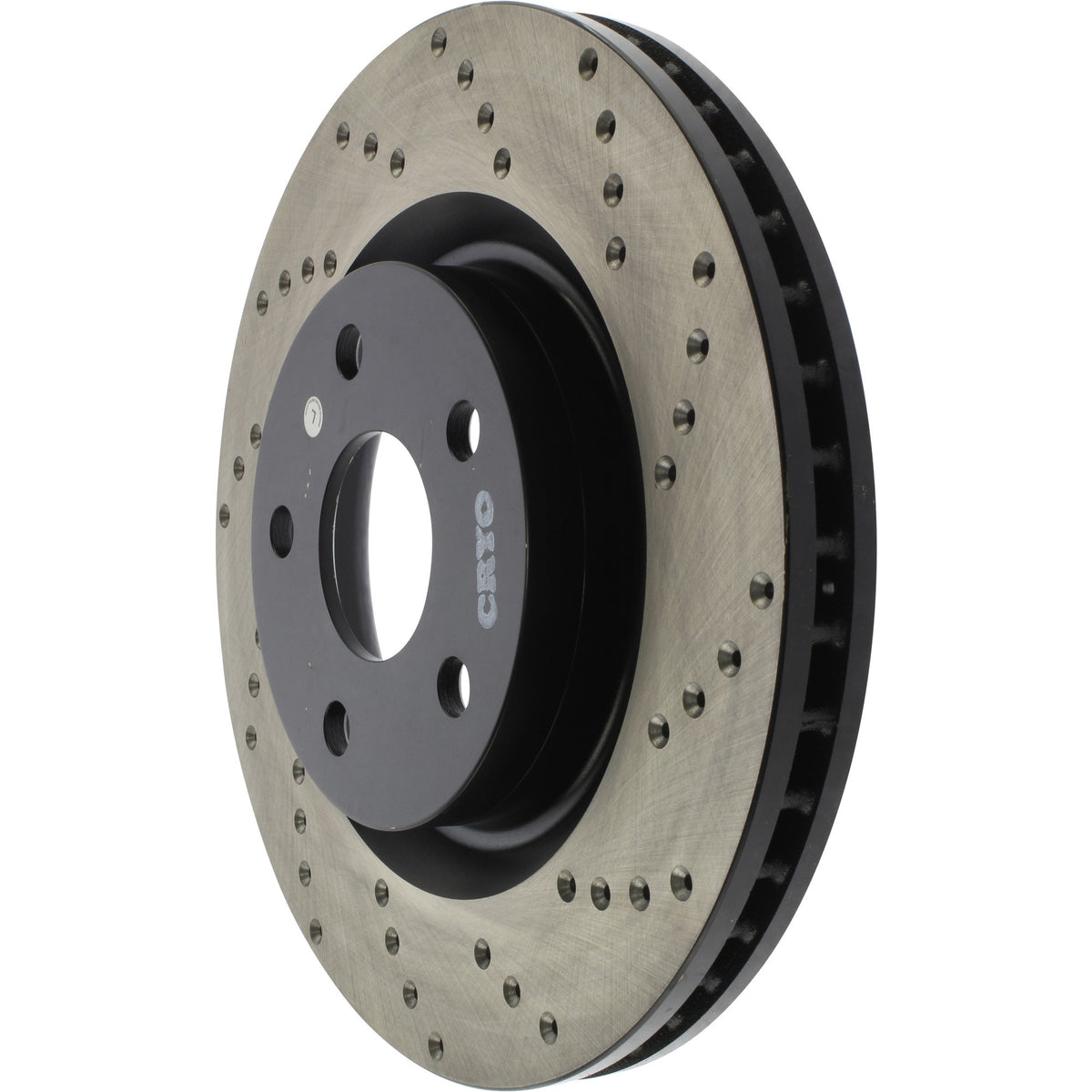 StopTech Sport Cryo Cross Drilled Brake Rotor; Front Left