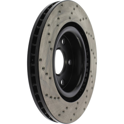 StopTech Sport Cryo Cross Drilled Brake Rotor; Front Left