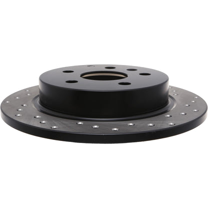StopTech Sport Cross Drilled Brake Rotor; Rear Left