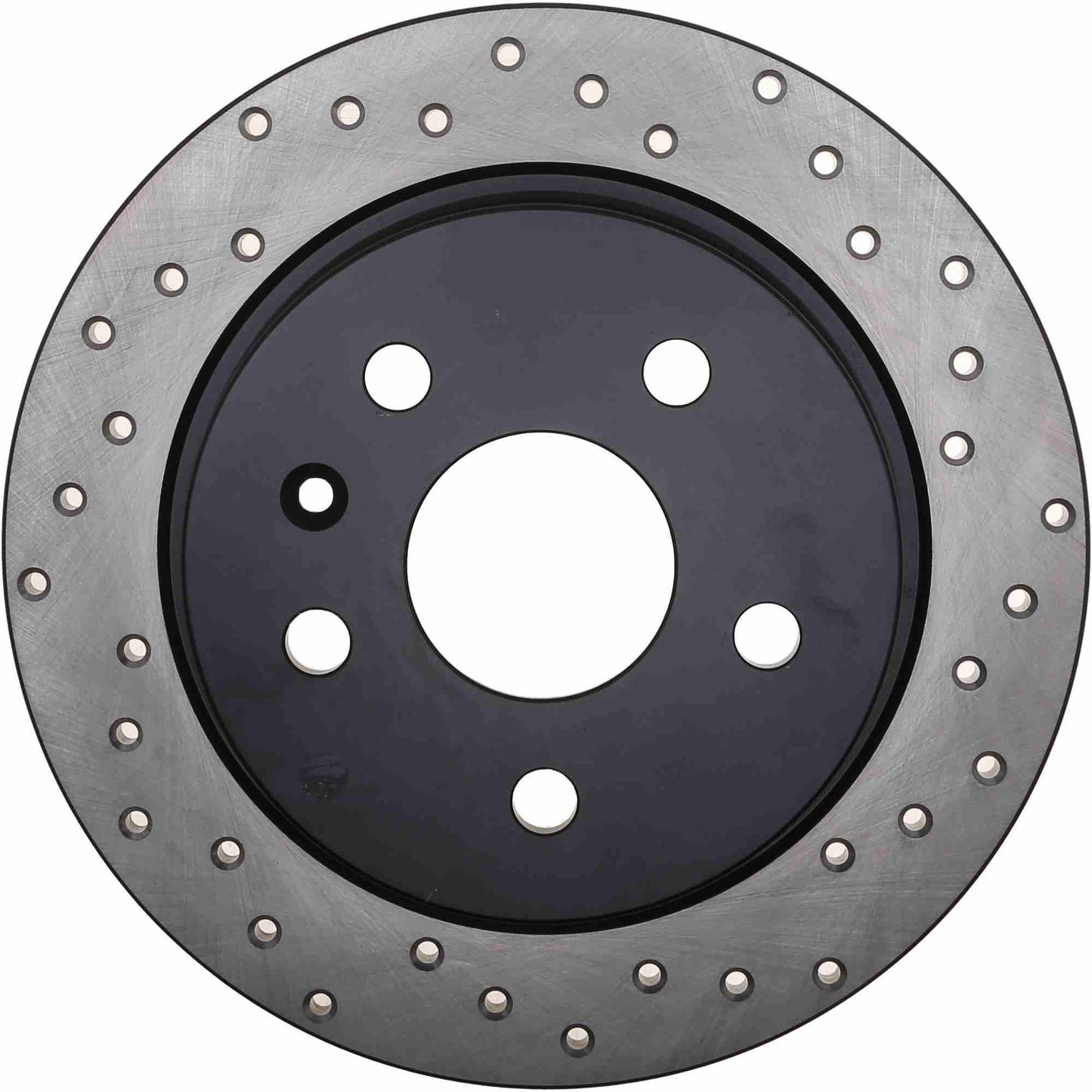 StopTech Sport Cross Drilled Brake Rotor; Rear Left