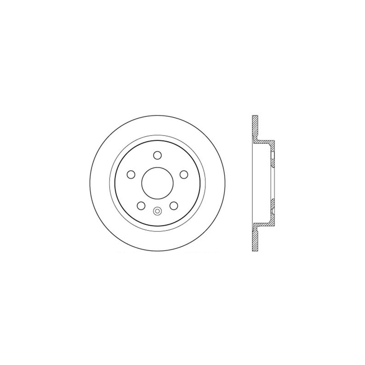 StopTech Sport Cross Drilled Brake Rotor; Rear Right
