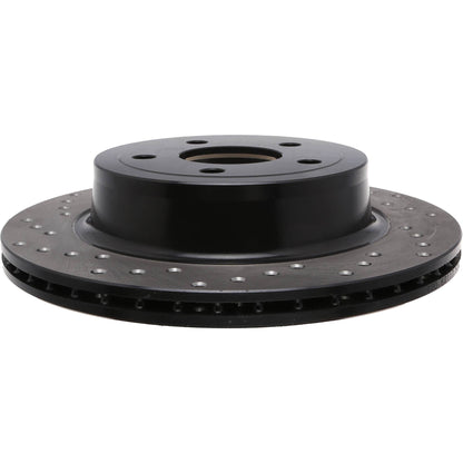 StopTech Sport Cross Drilled Brake Rotor; Rear Right