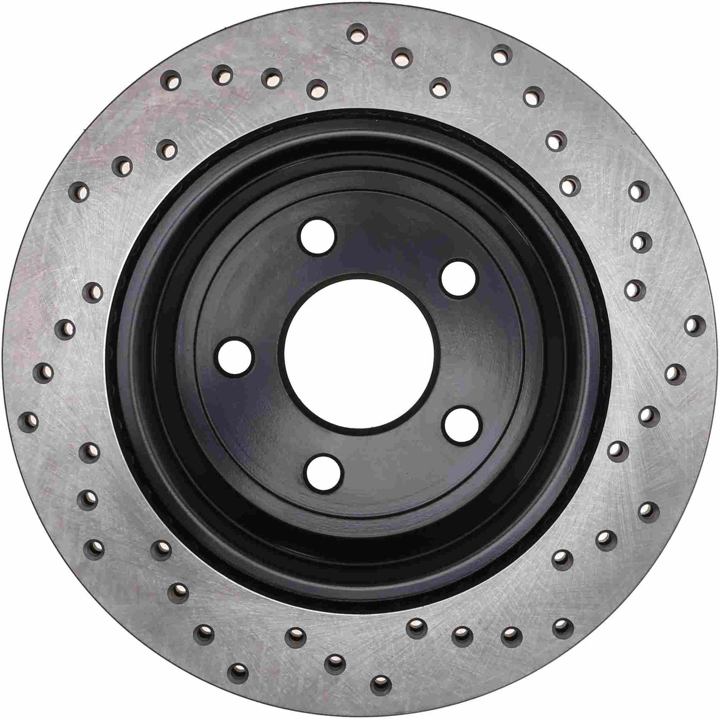 StopTech Sport Cross Drilled Brake Rotor; Rear Right
