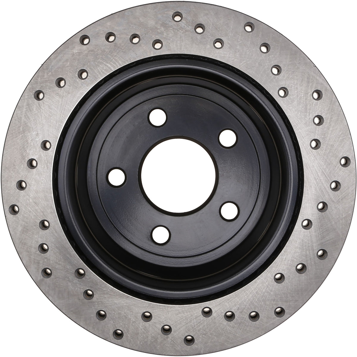 StopTech Sport Cross Drilled Brake Rotor; Rear Right