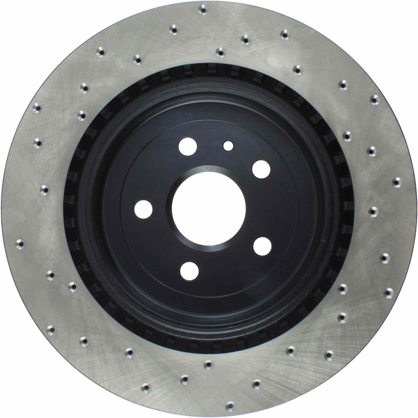 StopTech Sport Cross Drilled Brake Rotor; Rear Left