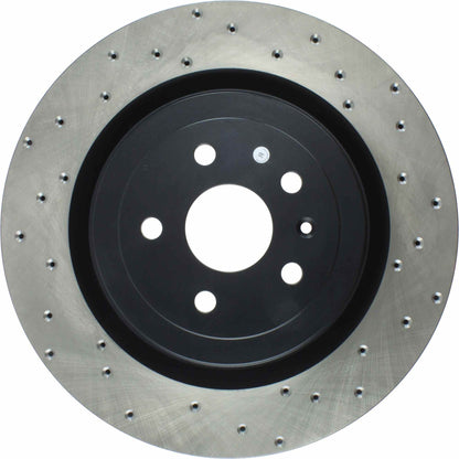 StopTech Sport Cross Drilled Brake Rotor; Rear Left