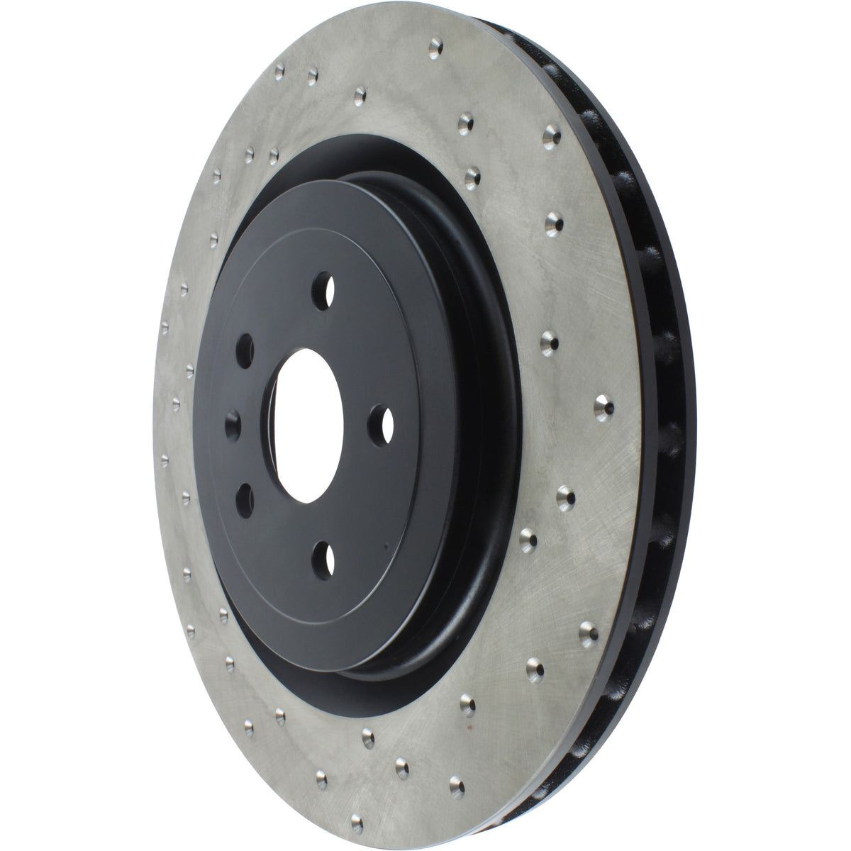 StopTech Sport Cross Drilled Brake Rotor; Rear Left