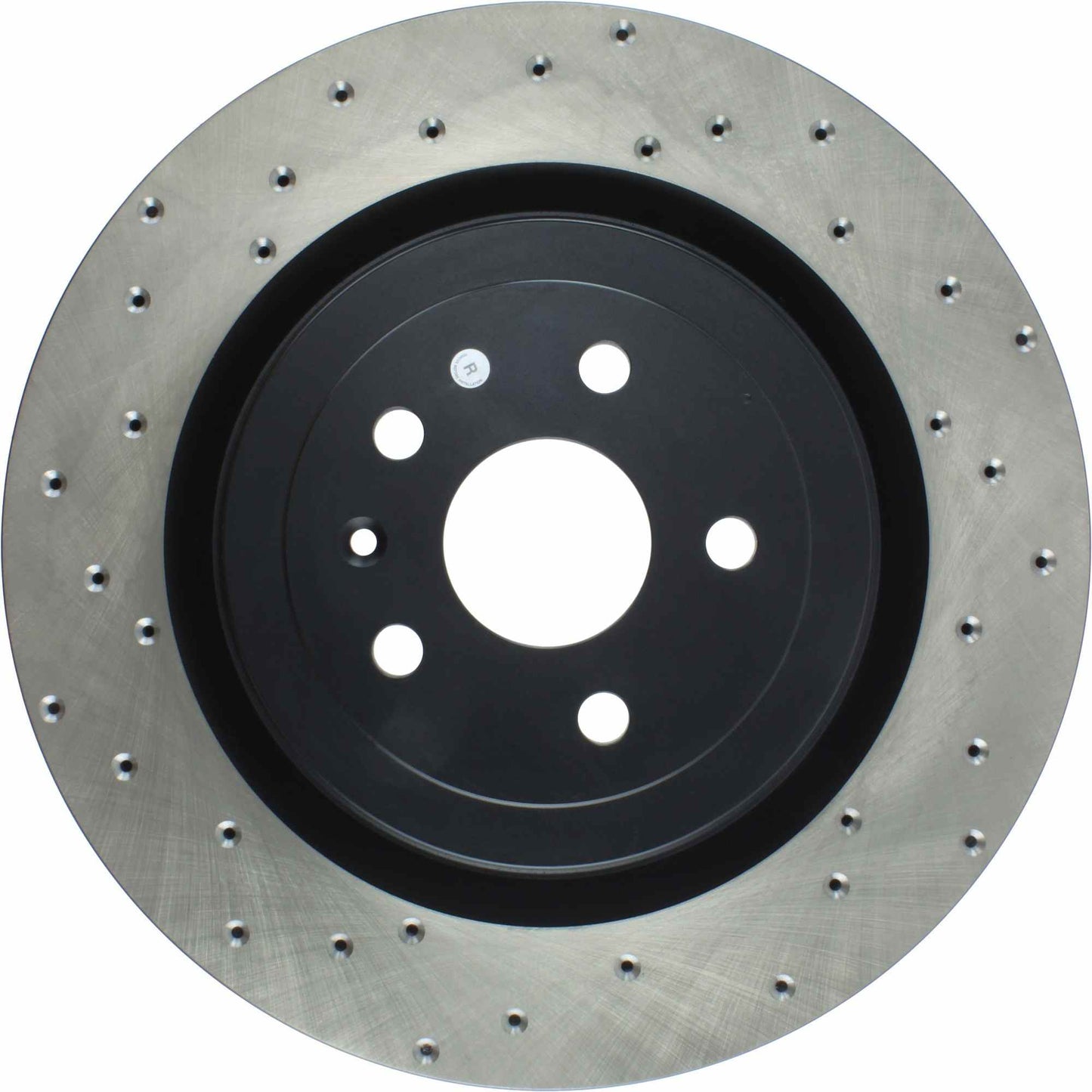StopTech Sport Cross Drilled Brake Rotor; Rear Right