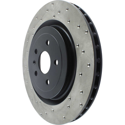 StopTech Sport Cross Drilled Brake Rotor; Rear Right