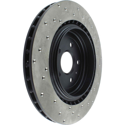 StopTech Sport Cross Drilled Brake Rotor; Rear Right