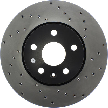 StopTech Sport Cryo Cross Drilled Brake Rotor; Front Left