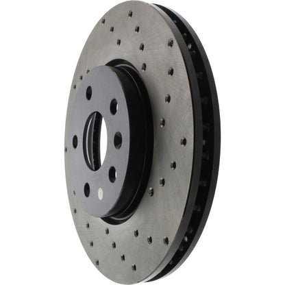 StopTech Sport Cryo Cross Drilled Brake Rotor; Front Left