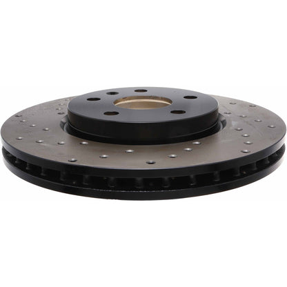 StopTech Sport Cross Drilled Brake Rotor; Front Right