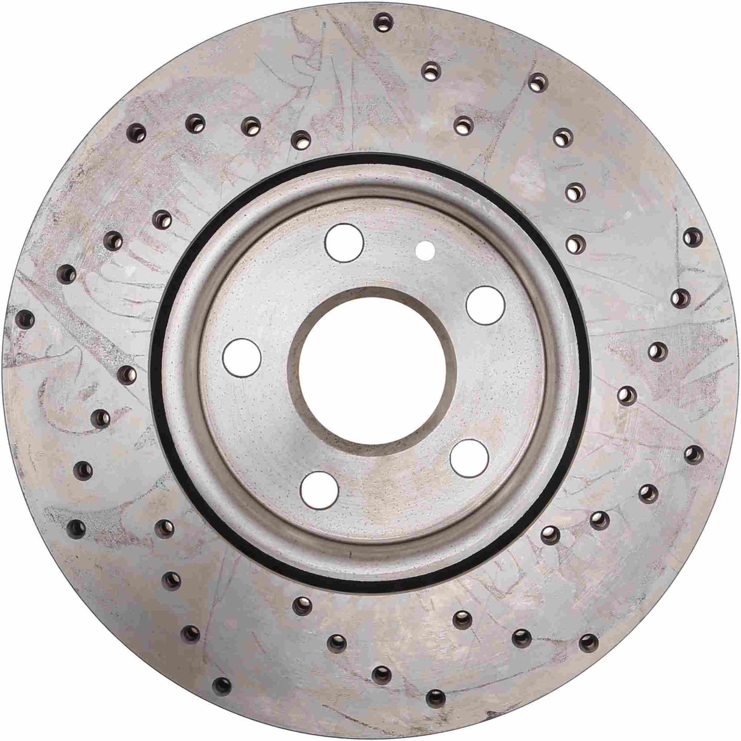 StopTech Sport Cross Drilled Brake Rotor; Front Right